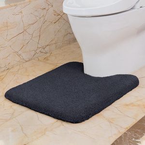 Zachte en Absorberende Toiletmat met Antislip Laag in Luxe Microvezel Design