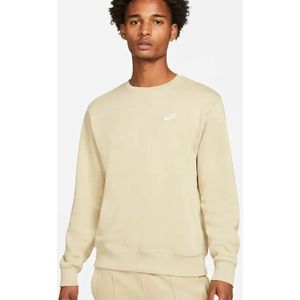 Nike Sportswear Club Fleece Crew Sweatshirt - Trui - Beige - Maat XXL
