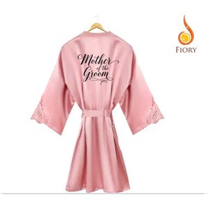 Fiory Kimono Mother of the Groom | Badjas Moeder Bruidegom| Kimono Mother Groom| Kimono Opdruk| Trouwen| Roze | S/M