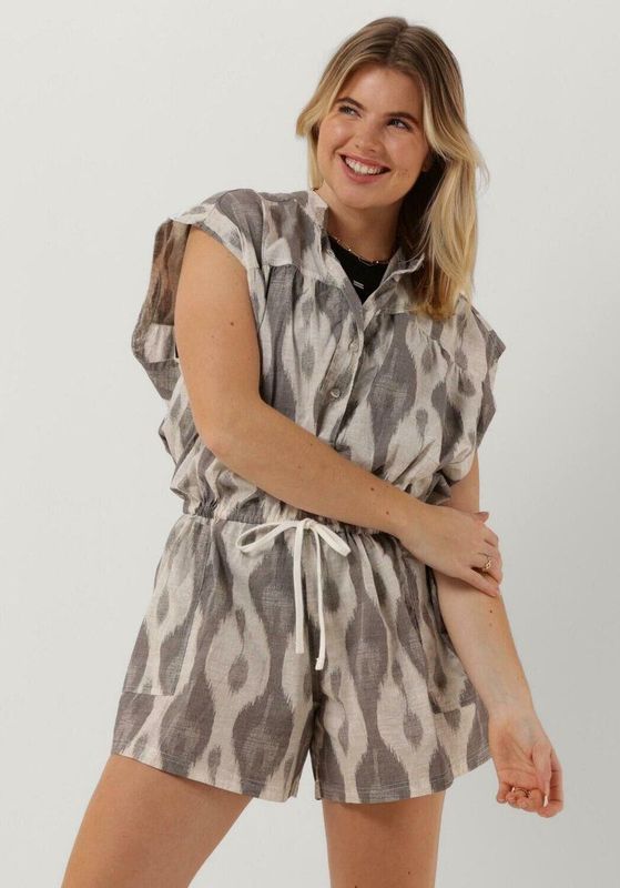10DAYS - Ikat Playsuit - Ecru - Dames Jumpsuit