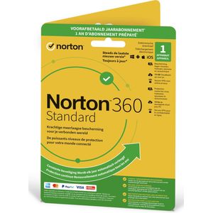 NORTON 360 STANDARD - 1 Gebruiker, 1 Apparaat, 1 Jaar