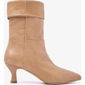 VIA VAI Noelle Rae Enkellaarsjes dames - Warm beige - Maat 37