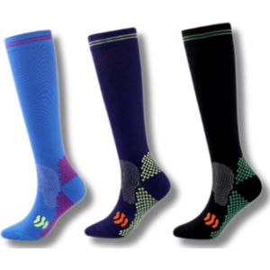 Compressiekousen - Compressie Sokken - Steunkousen - 3 Paar - Unisex