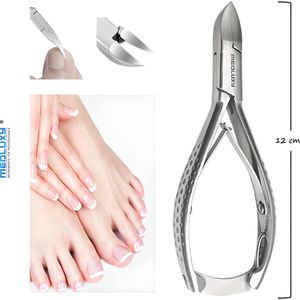 MEDLUXY® semi Pro - Nageltang Holle Bek - 12 cm [MP0480] (nagelknipper , ingegroeide nagel , nagelschaar, gebogen holle bek)