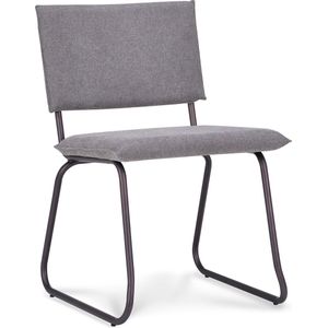 Icon Living - Stoel Jaxon - Stof Bloq Grey - Gun color frame