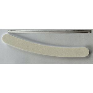 Silcare Bananen Vijl 180/240 Wit - Professionele Nagelvijl