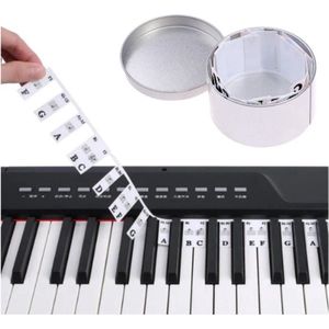 Piano leren spelen - Keyboard leren spelen - 61 toetsen - Verwijderbare Muziekmat - Piano les - Keyboard les - Bladmuziek piano - Muziekmat -Muziekles