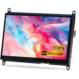 7 Inch HD IPS Display Monitor voor Raspberry Pi, PC, Xbox en Meer - Plug-and-Play Mini-Monitor