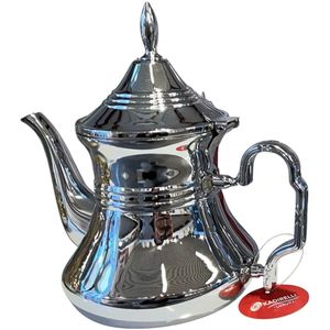 Kadirelli Theepot - Zilver - RVS - 1.5 Liter - Turkse & Marokkaanse Theepotten