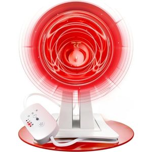 Infraroodlamp - 150 Watt - Met Timer & Dimmer - Incl Automatische schakelaar - Verlicht Spier- en Gewrichtspijn - Compact & Verstelbaar - Infrarood lamp - Infraroodtherapie - Lichttherapie lamp