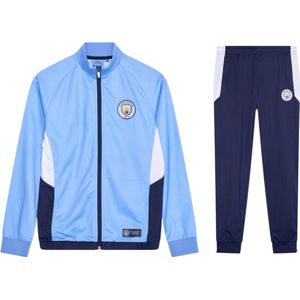 Manchester City trainingspak kids - Maat 140 - Voetbal Trainingspak kinderen - Blauw