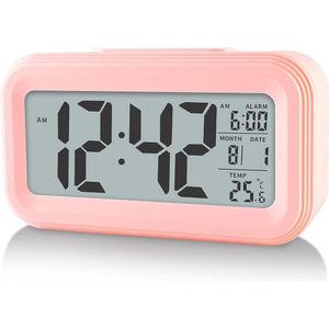Digitale Alarmklok met LED Display en Snoozefunctie - Draagbare Wekker zonder Batterij