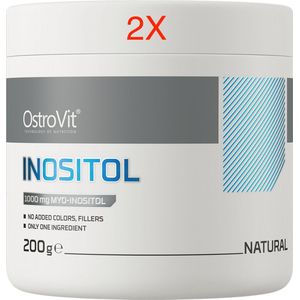 OstroVit - Inositol 2x200 g - 0.4 KILO -Natural - Pure Inositol Poeder - 100% Inositol zonder toevoegingen - Laboratory-confirmed quality