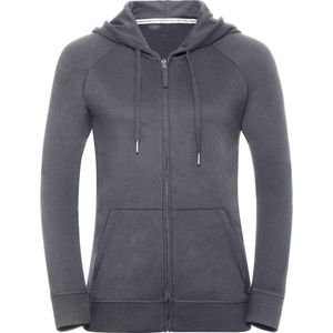Russell Dames/dames HD Zip Hooded Sweatshirt (Konvooi Grijs)