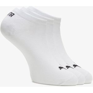 PUMA - Sportsokken Heren- Maat 43 - 46 cm - ( 3 - paar ) Sneaker Sokken mannen sokken - Wit