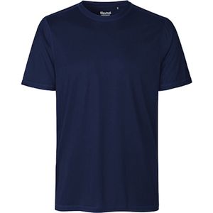 Herensportshirt 'Performance' met korte mouwen Navy - 3XL