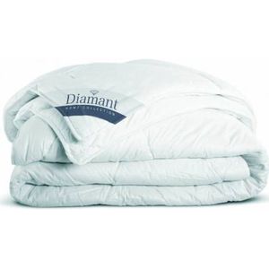 Diamant Dekbed Elegance 90% Ganzendons - 4 Seizoenen - Eenpersoons - 140x220 cm - Wit