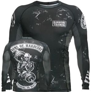 Compressieshirt voor Mannen - Lange Mouwen Rash Guard voor MMA, BJJ, en Grappling