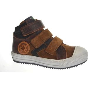 Develab 45901 757 cognac Jongens Klittenbandschoen - Cognac - 33