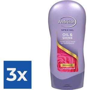 Andrelon Conditioner Oil & Shine 300 ml - Voordeelverpakking 3 stuks