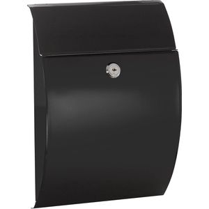 Ibenzoa - Wandbrievenbus - Zwart - Verzinkt Staal - DIN A5 Formaat