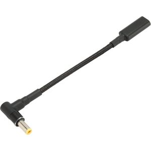 USB C Female Input Naar DC 5.5x2.5mm Power PD Oplaadkabel 100W - Laptop Notebook Oplaadsnoer Adapter .