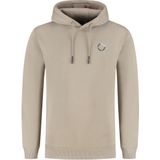 Ballin Amsterdam - Circle Logo Hoodie - Taupe - Heren Regular Fit Sweater