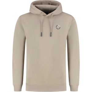 Ballin Amsterdam - Circle Logo Hoodie - Taupe - Heren Regular Fit Sweater