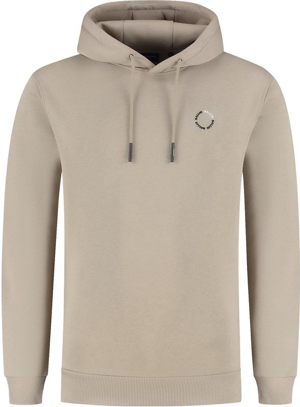 Ballin Amsterdam - Circle Logo Hoodie - Taupe - Heren Regular Fit Sweater