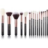 Jessup - T160 - Make-upkwastenset - Parelkleur Wit en Roségoud - 15-delige Set