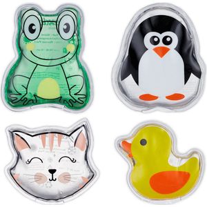Hot Cold Pack - Kleurrijk - Set van 4 - Gel - Herbruikbaar