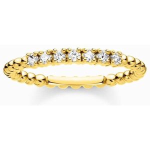 Thomas Sabo Dames Dames ring 925 sterling zilver sterling zilver gekleurde edelsteen 50 Goud 32017881