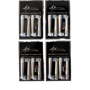 16 Universele Opzetborstels - geschikt voor Braun / Oral-B - Set Van 16 Stuks
