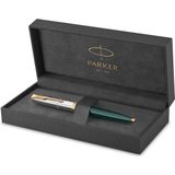 Parker 51 Premium Balpen | Premium-collectie | Bosgroen | Medium punt met zwarte inkt | Geschenkdoos