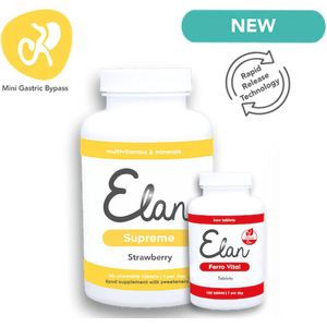 Mini Gastric Bypass - WLS Multivitaminen - Elan Supreme kauwtabletten - 90 kauwtabletten inclusief gratis Ferro Vital tabletten