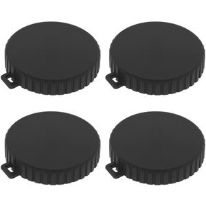 4PCS Camera Lens Cap Silicone Protective Cover Dust Cover Protective Cover Compatible with Osmo Action 5pro 4 3 Black 3.5x3.8x0.8cm