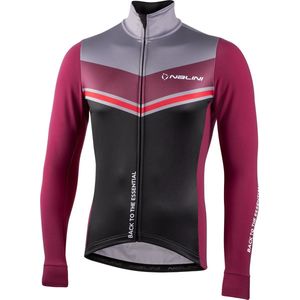 Nalini - Heren - Fietsjack winter - Winddicht Warm Wielrenjack - Rood - Grijs - ASFALTO JKT - XS