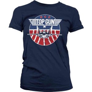 Top Gun Dames Tshirt -M- Tomcat Blauw
