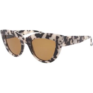 Icon Eyewear Zonnebril CLEO - Licht tortoise montuur - Bruine glazen