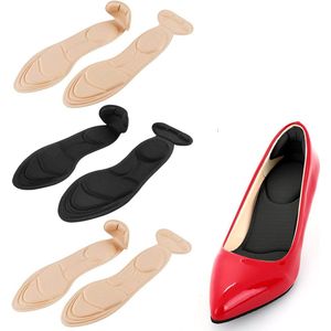 3 Paar Zelfklevende Siliconen Hielbeschermers - Inlegzolen Voor Hoge Hakken Of Schoenen - Hielkussen - Hiel Zooltjes - Zachte En Flexibele Kussentjes - Voorkomt Blaren En Pijn - Beige / Zwart - Anti-Wrijving - One Size