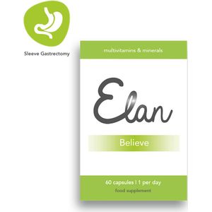 Sleeve Gastrectomie - WLS Multivitaminen - Elan Believe capsules - 60 capsules