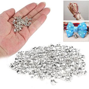Zilveren bel sieraden - Eenvoudig te gebruiken 6 mm mini-belletjes voor doe-het-zelf knutselcadeau