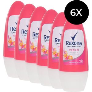 Rexona Tropical Deo Roller - 6 x 50 ml