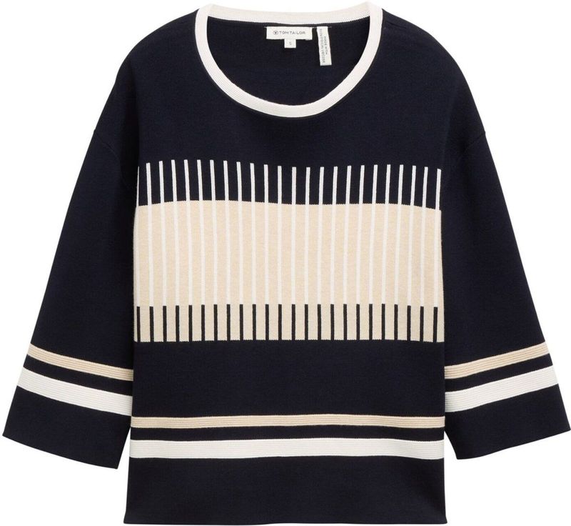 Tom Tailor - Trui - Dames - 3/4 Mouw - Hoog Draagcomfort