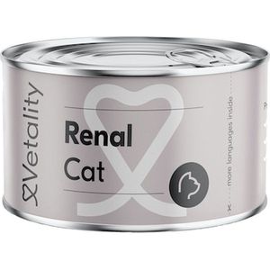 Vetality Kattenvoer Nierdieet - Kattenvoer Natvoer Blik - 24 x 100 gram - Ontlast en Ondersteunt de Nieren van je Kat