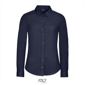 SOL'S Women´s Long Sleeve Stretch Shirt Blake L01427 - Dark Blue - L