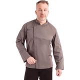 Chef Works - Urban Hartford - Koksbuis - Grijs - Polyester/Katoen, Lange Mouw, Cool Vent Zijpanden