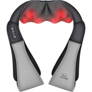 Shiatsu Massager Schouder Nek Rug Warmte Functie 4D Rotatie - Spanning Thuis Kantoor Auto Cadeau Mannen Vrouwen massage matras