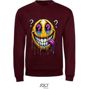Sweatshirt 2-225 Sweatshirt Emoi vraagteken - Drood, xS