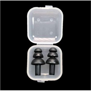 Provento - Waterdichte oordopjes voor slaap, reizen, zwemmen - Zwart - Geluiddempend